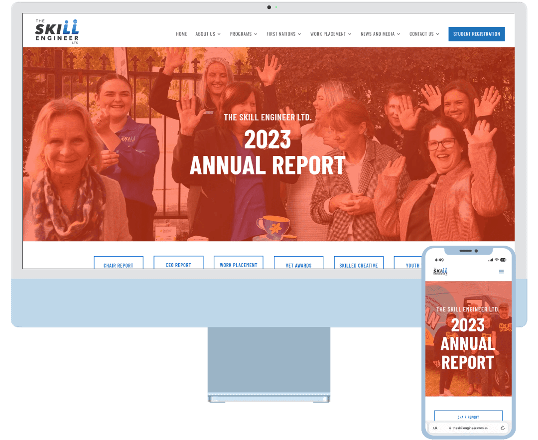 2023 TSE Annual Report website home